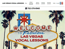 Tablet Screenshot of lasvegasvocallessons.com